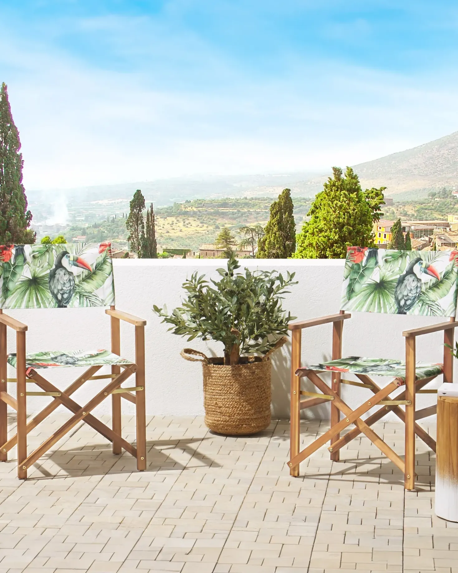 Set di 2 sedie da giardino CINE Legno d'acacia Verde