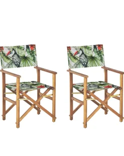Set di 2 sedie da giardino CINE Legno d'acacia Verde