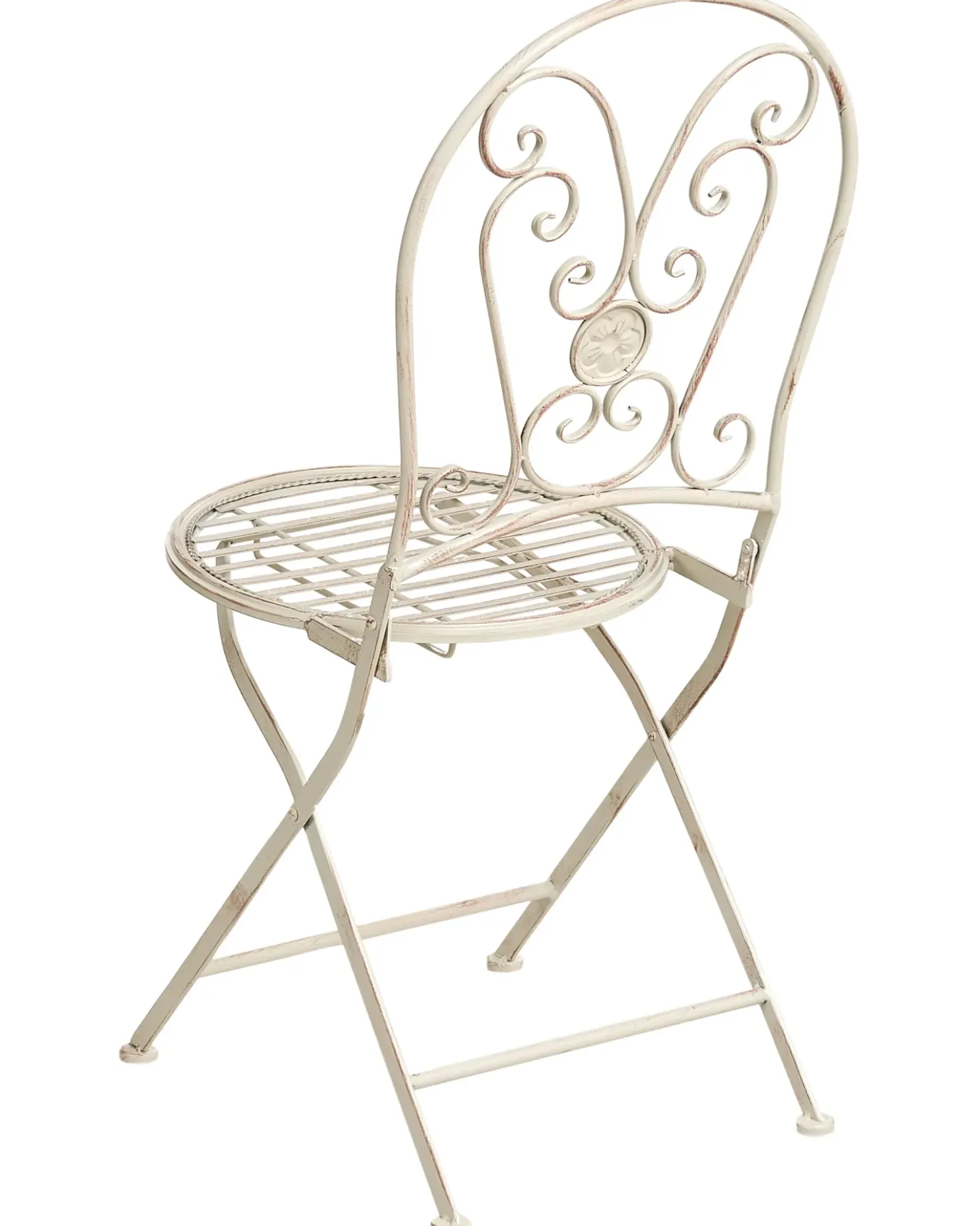 Set di 2 sedie da giardino COGGIA Pieghevole Metallo Beige chiaro