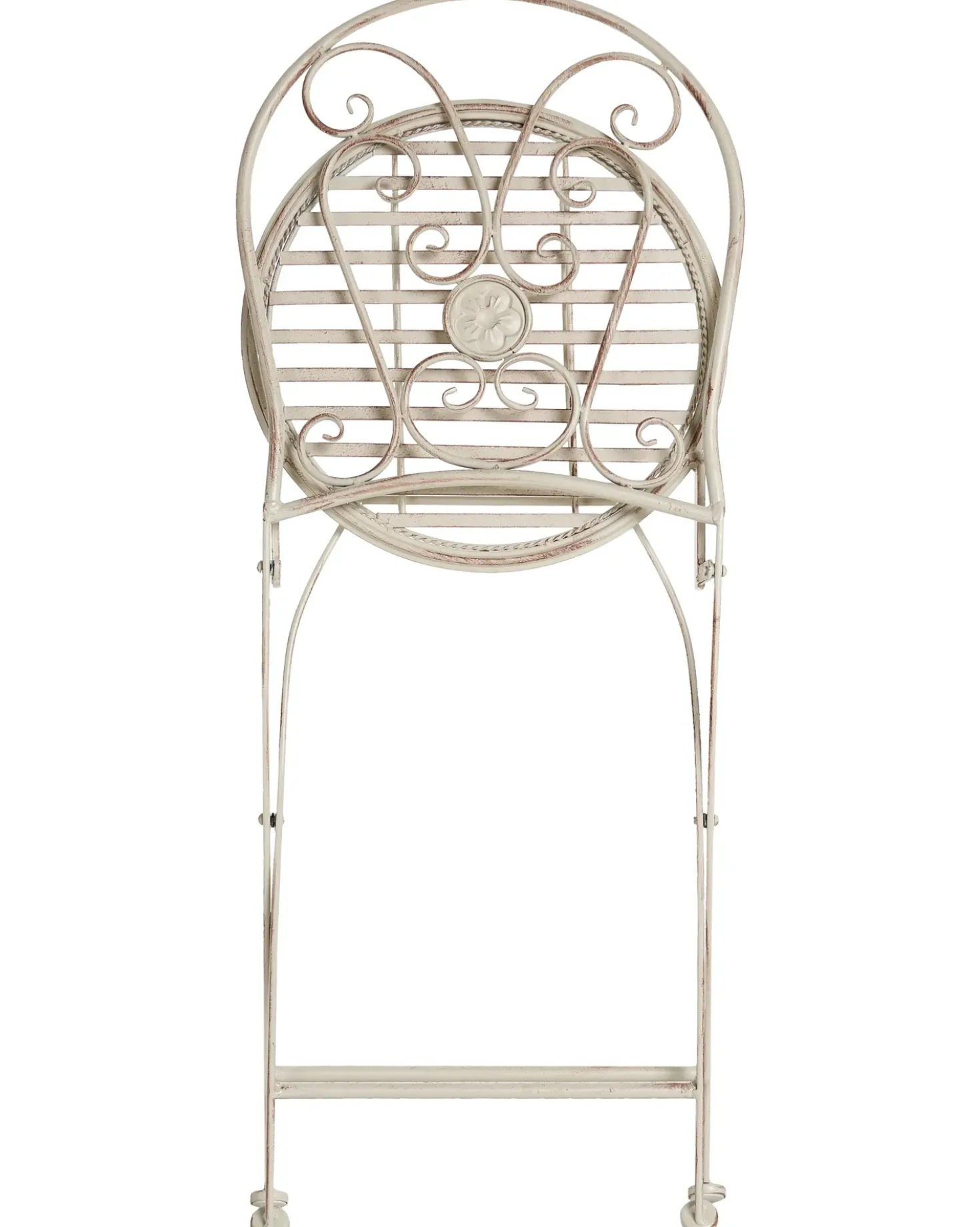 Set di 2 sedie da giardino COGGIA Pieghevole Metallo Beige chiaro