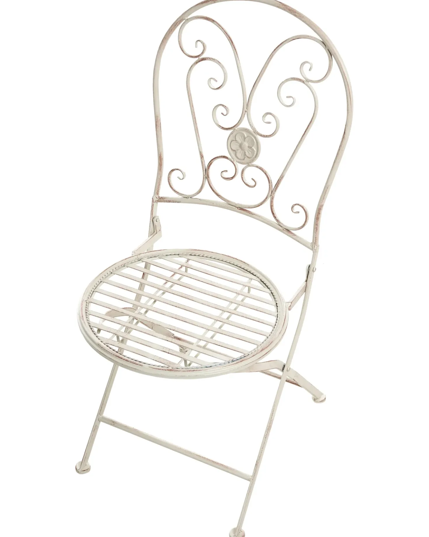 Set di 2 sedie da giardino COGGIA Pieghevole Metallo Beige chiaro