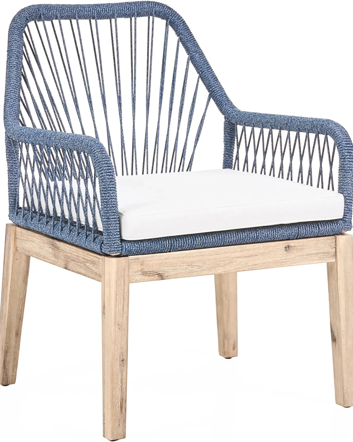 Set di 2 sedie da giardino con cuscini OLBIA Blu marino