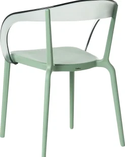 Set di 4 sedie da giardino MALEVIZI Impilabile Verde