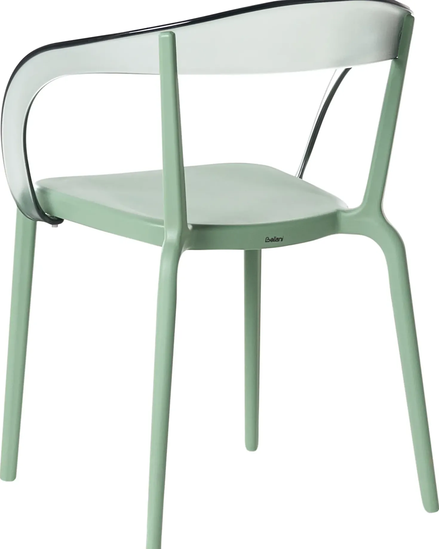 Set di 4 sedie da giardino MALEVIZI Impilabile Verde
