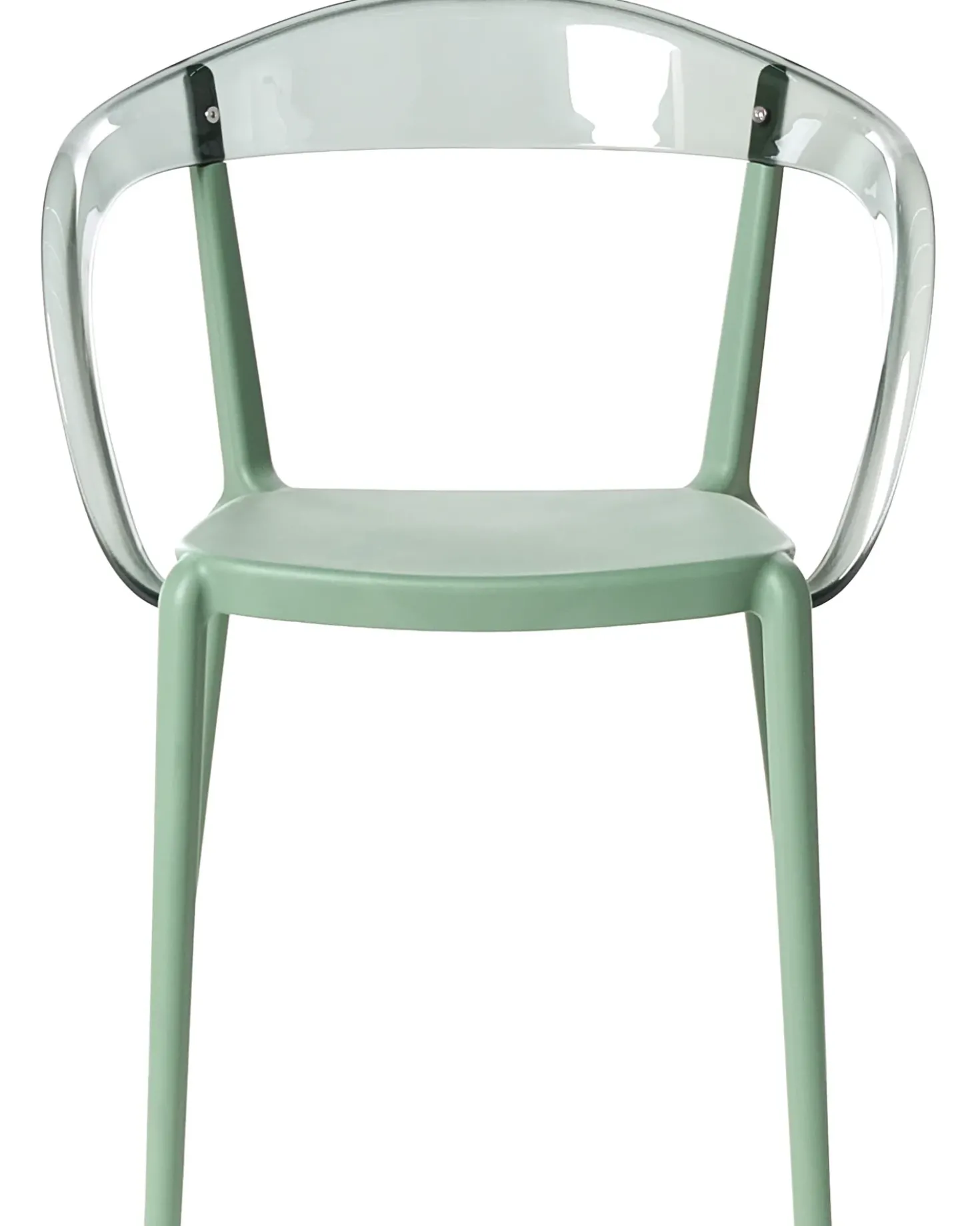 Set di 4 sedie da giardino MALEVIZI Impilabile Verde