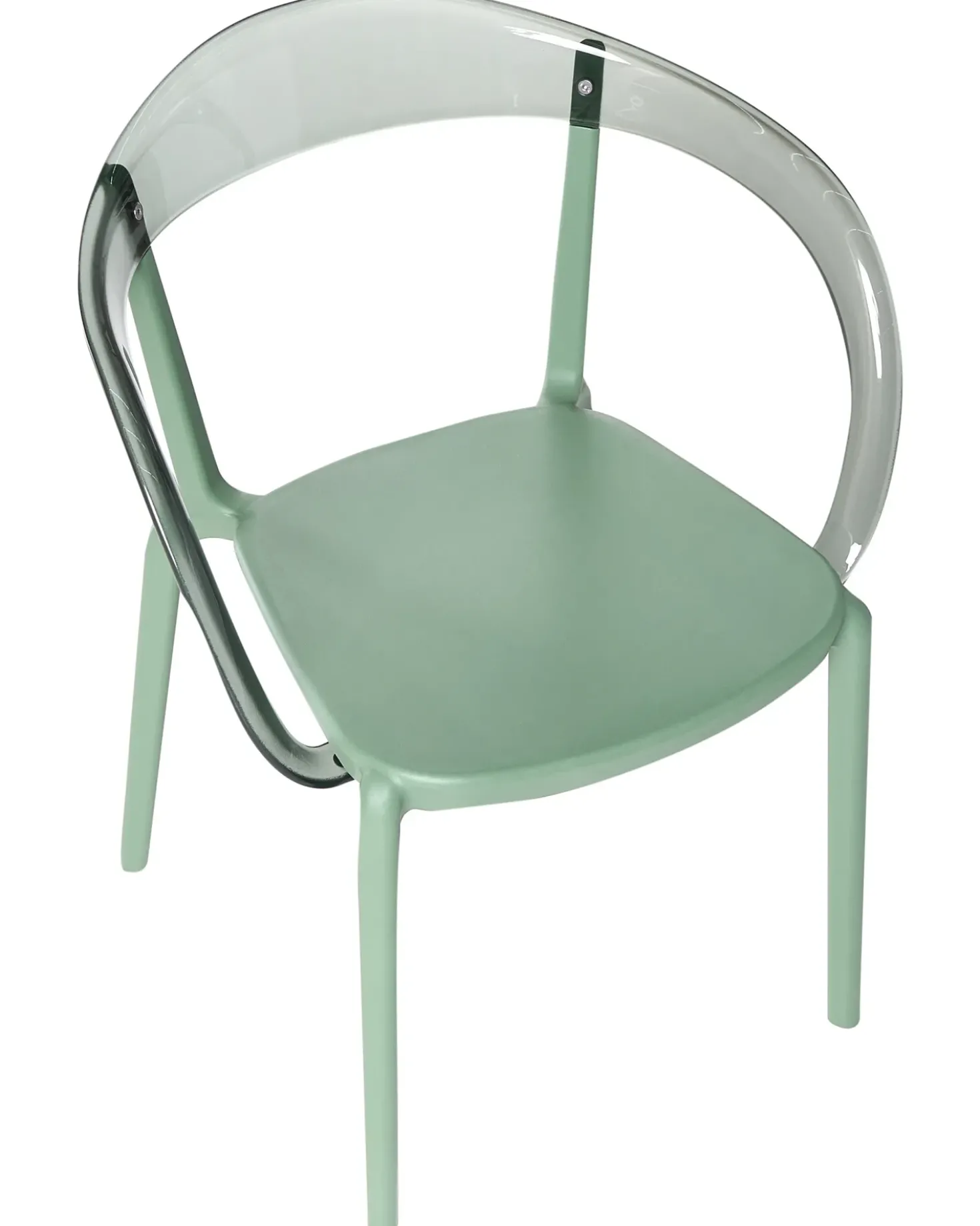 Set di 4 sedie da giardino MALEVIZI Impilabile Verde