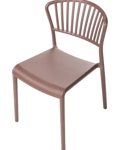 Set di 4 sedie da giardino GELA Marrone