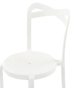 Set di 4 sedie da giardino CAMOGLI Bianco