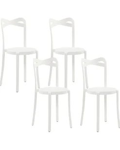 Set di 4 sedie da giardino CAMOGLI Bianco