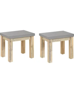 Set di 2 sedie da giardino OSTUNI Cemento Grigio