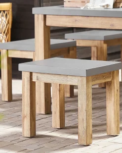 Set di 2 sedie da giardino OSTUNI Cemento Grigio