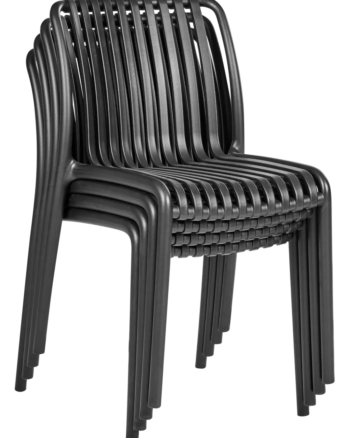 Set di 4 sedie da giardino ARICCIA Nero