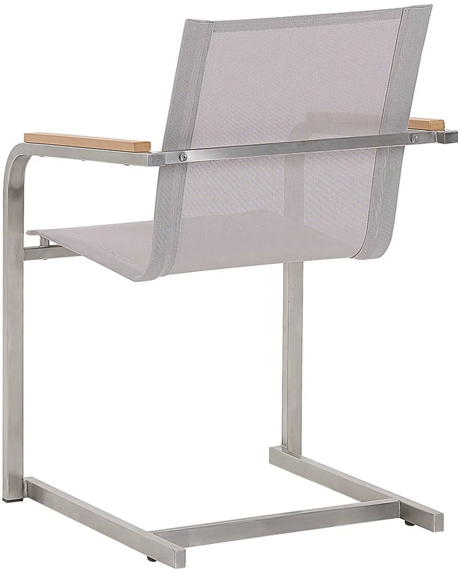 Set di 2 sedie da giardino COSOLETO Acciaio inox Beige