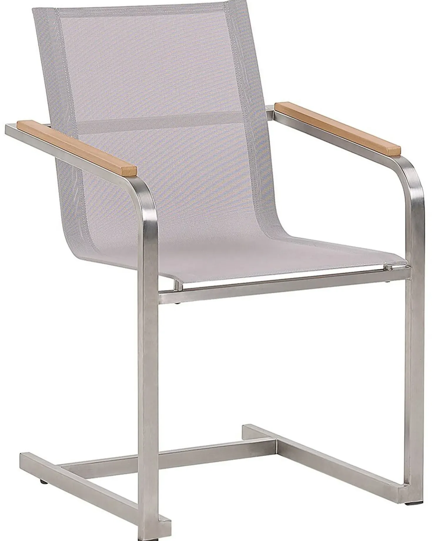 Set di 2 sedie da giardino COSOLETO Acciaio inox Beige