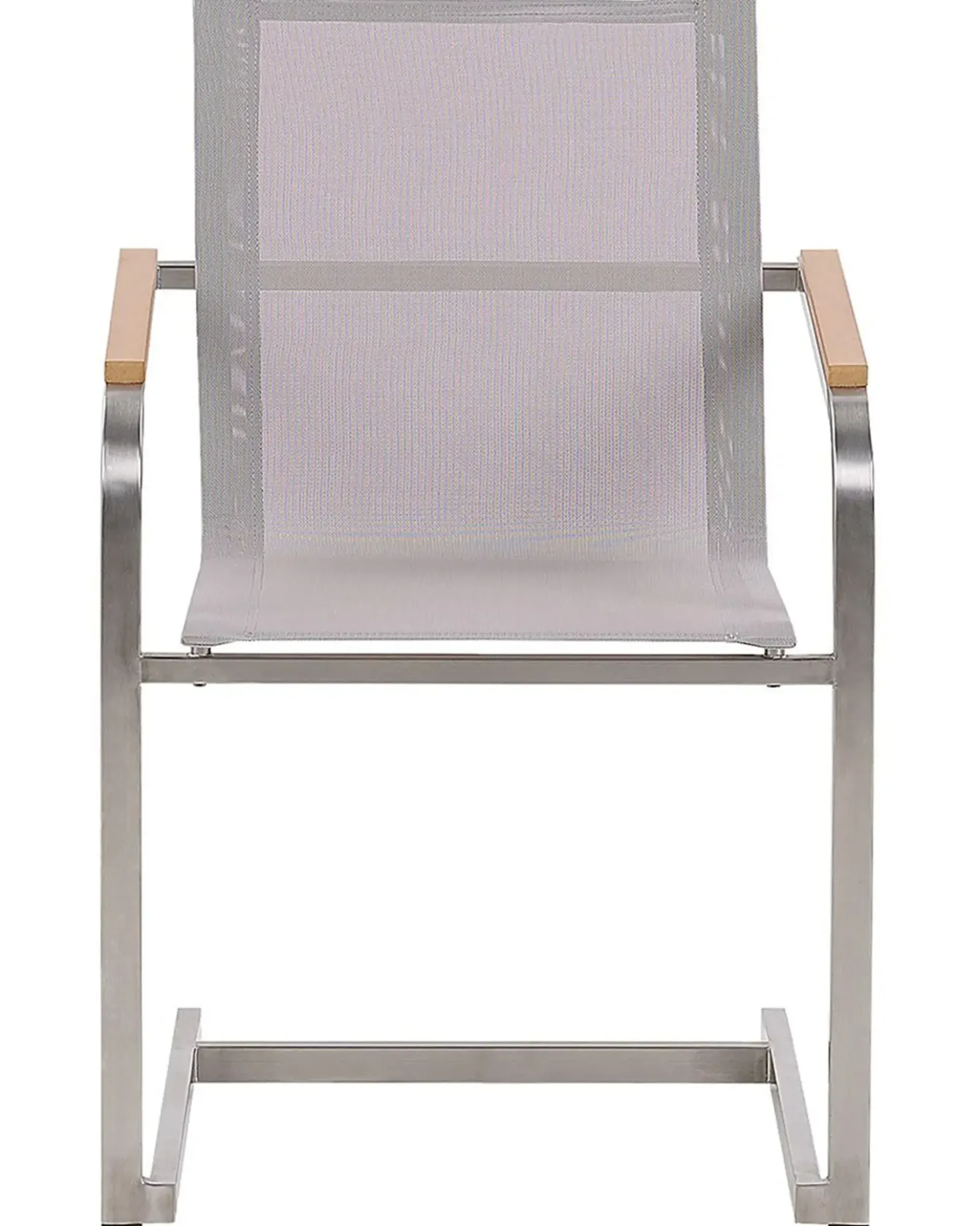 Set di 2 sedie da giardino COSOLETO Acciaio inox Beige