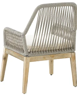 Set di 2 sedie da giardino con cuscini OLBIA Bianco sporco