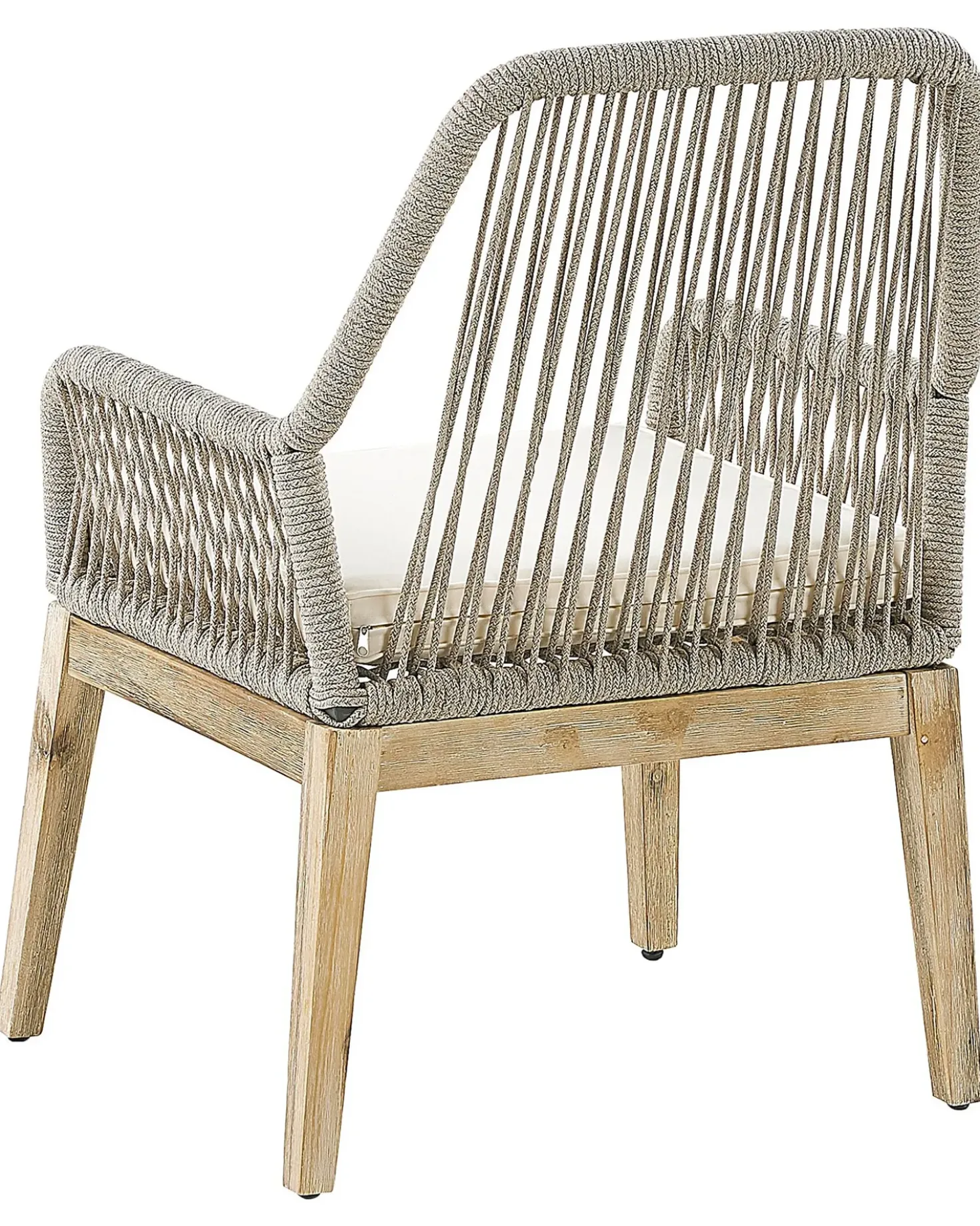 Set di 2 sedie da giardino con cuscini OLBIA Bianco sporco