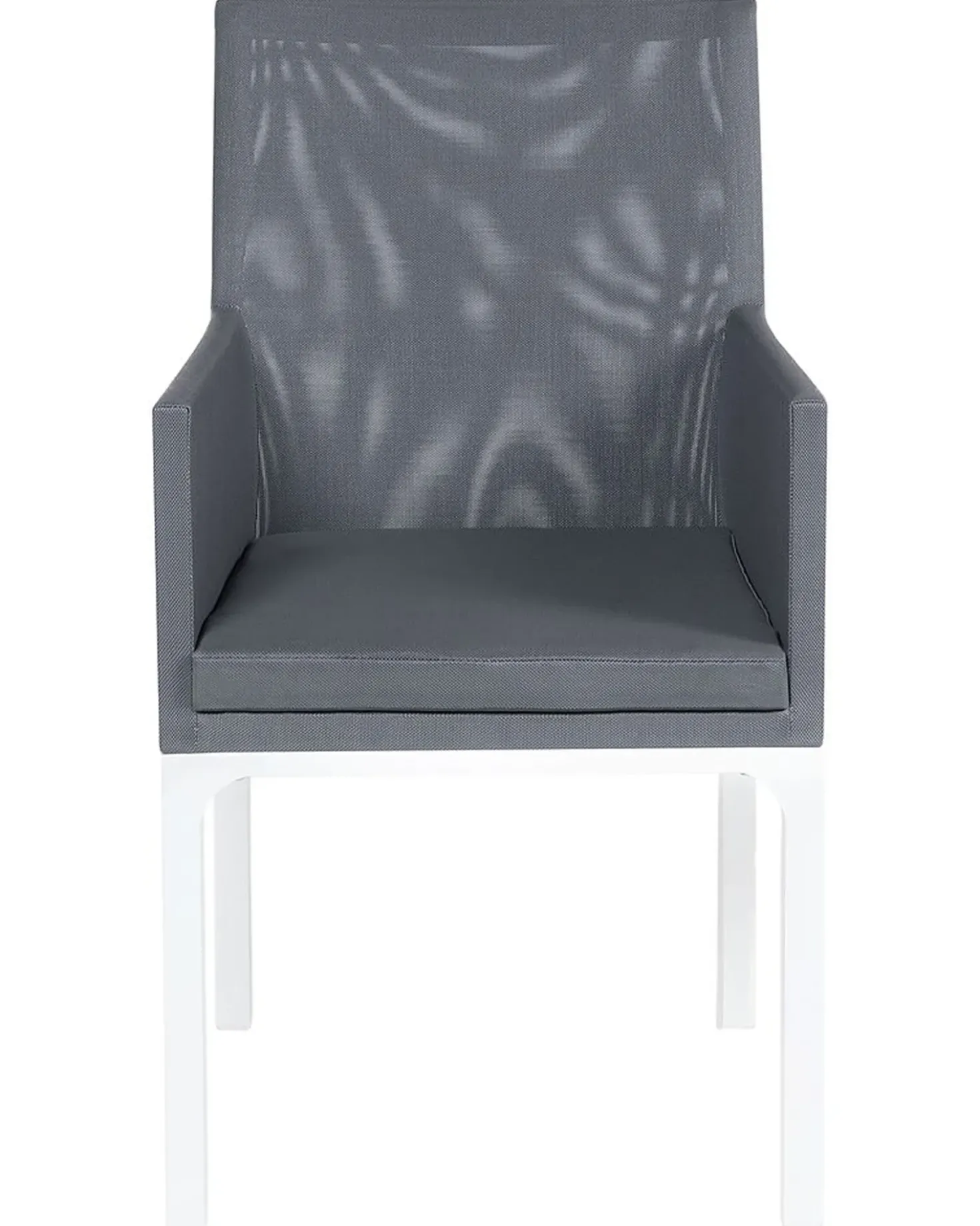 Set di 2 sedie da giardino con cuscini BACOLI Tessuto Grigio scuro