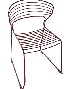 Set di 2 sedie da giardino PISTOIA Metallo Rosso