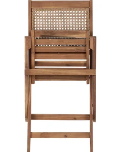 Set di 4 sedie da giardino PARAGGI Legno di acacia certificato Marrone scuro