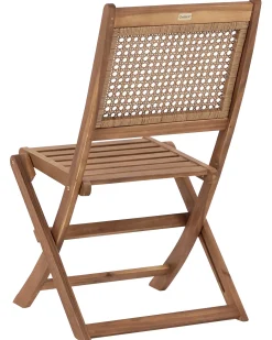 Set di 4 sedie da giardino PARAGGI Legno di acacia certificato Marrone scuro
