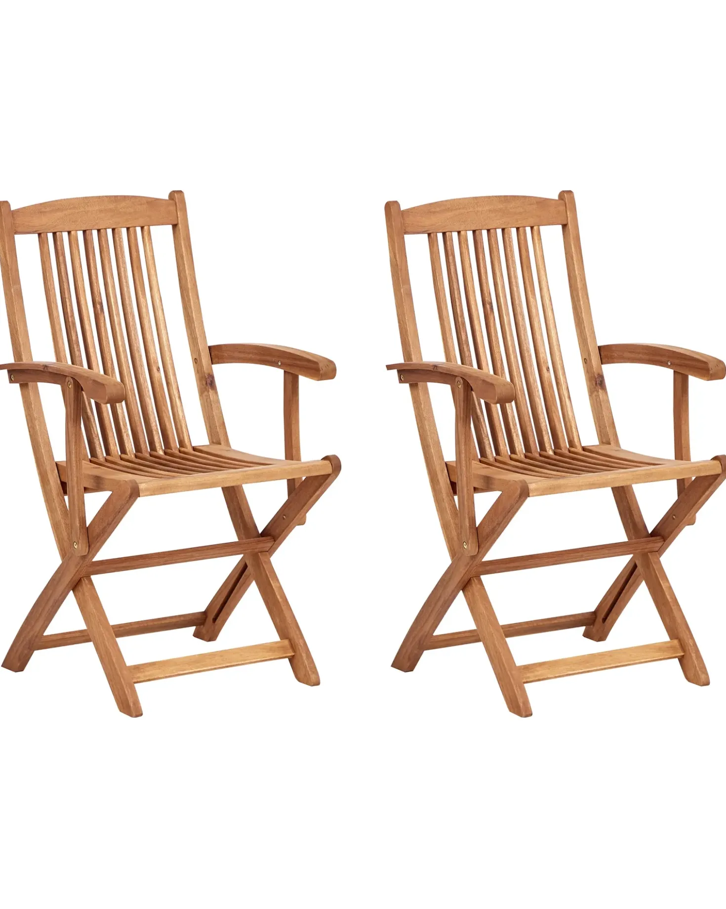 Set di 2 sedie da giardino MAUI II Legno d'acacia Marrone chiaro