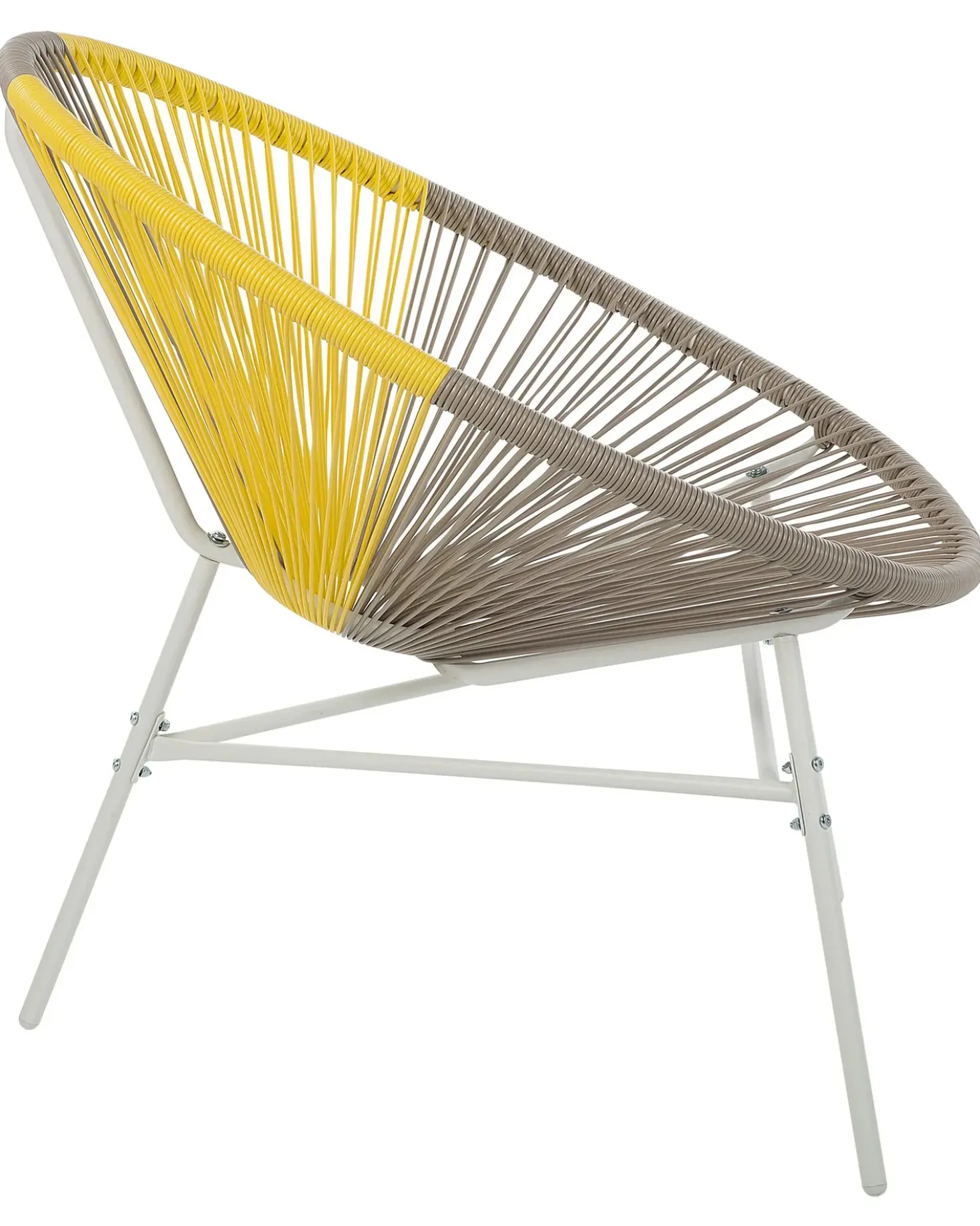 Set di 2 sedie da giardino ACAPULCO Rattan sintetico (PE) Tortora