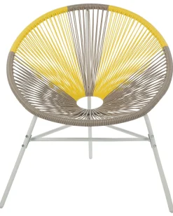 Set di 2 sedie da giardino ACAPULCO Rattan sintetico (PE) Tortora