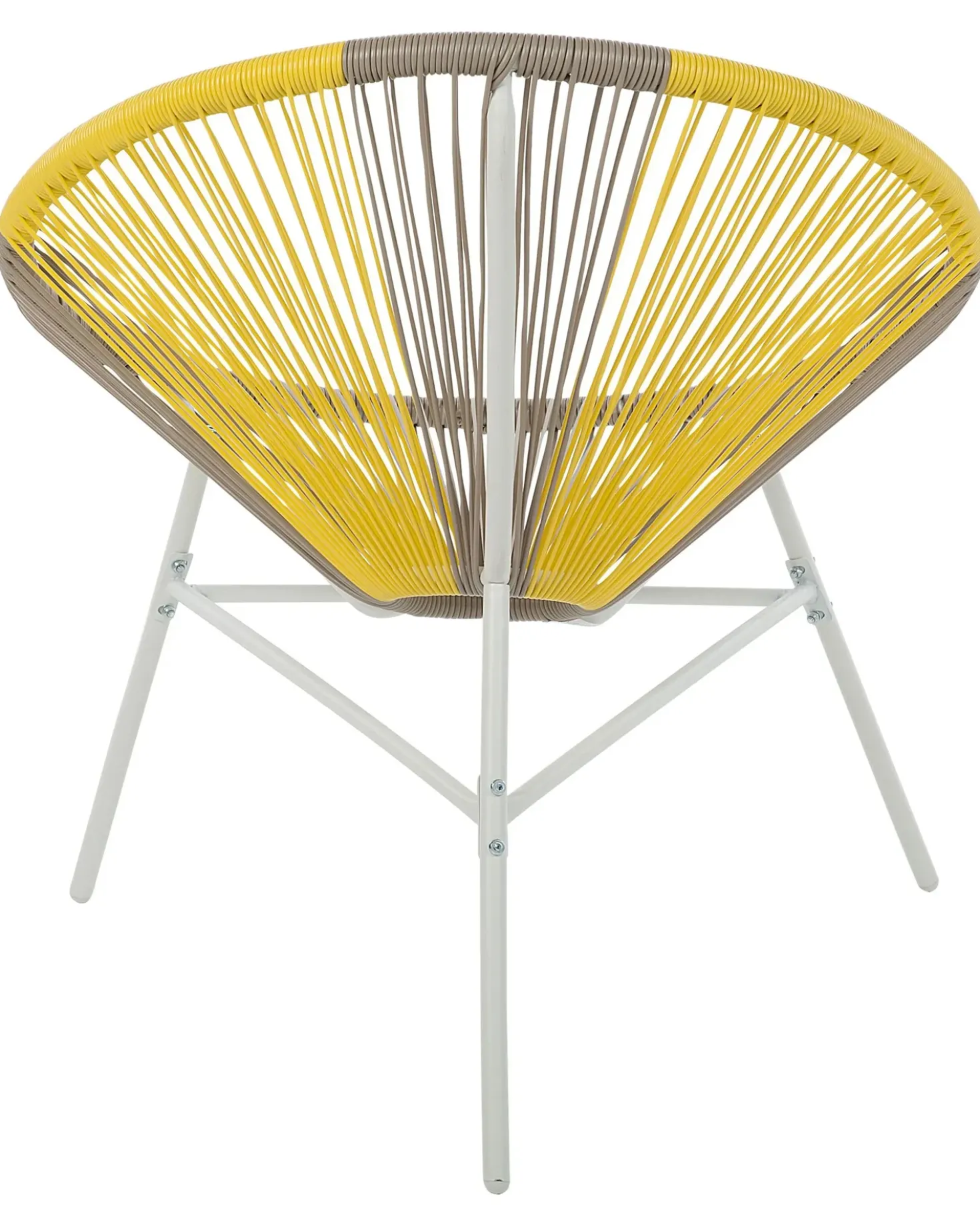Set di 2 sedie da giardino ACAPULCO Rattan sintetico (PE) Tortora