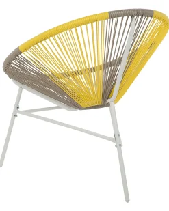 Set di 2 sedie da giardino ACAPULCO Rattan sintetico (PE) Tortora