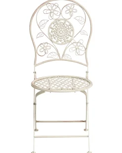 Set di 2 sedie da giardino YAVIZA Pieghevole Metallo Beige chiaro