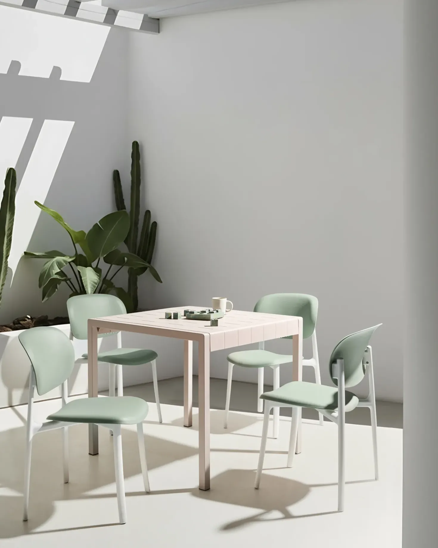 Set di 4 sedie da giardino MUSANO Verde