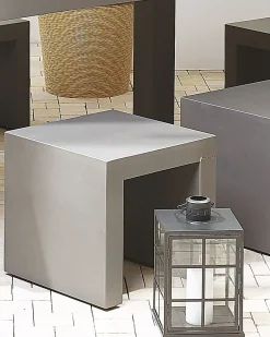 Set di 2 sedie da giardino TARANTO Cemento Grigio