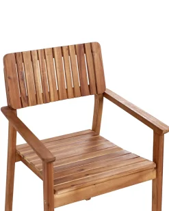 Set di 4 sedie da giardino AGELLO Legno d'acacia Marrone