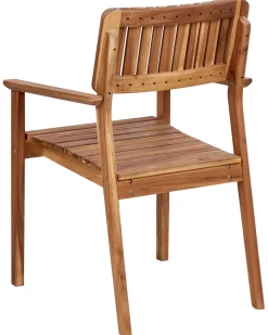 Set di 4 sedie da giardino AGELLO Legno d'acacia Marrone
