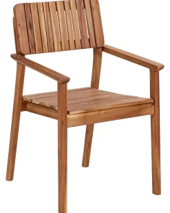 Set di 4 sedie da giardino AGELLO Legno d'acacia Marrone