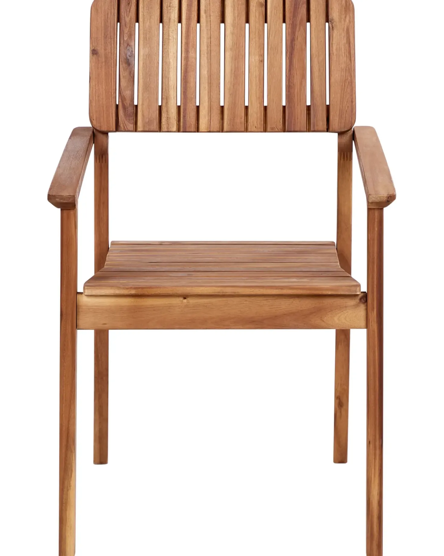 Set di 4 sedie da giardino AGELLO Legno d'acacia Marrone