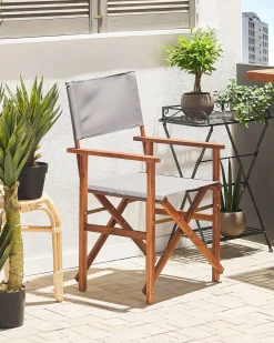 Set di 2 sedie da giardino CINE Legno d'acacia Marrone scuro