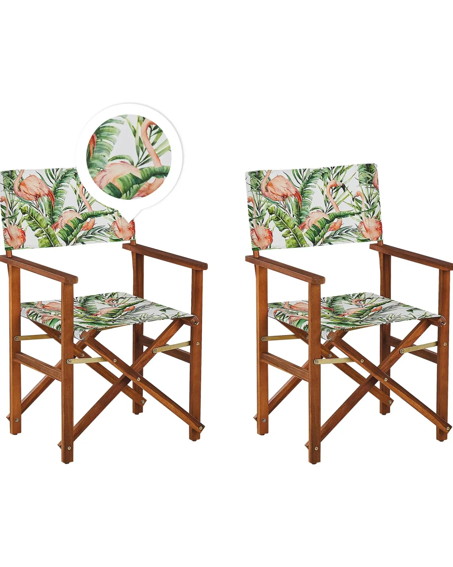 Set di 2 sedie da giardino CINE Legno d'acacia Marrone scuro