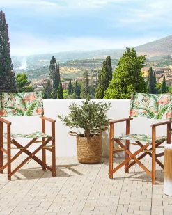 Set di 2 sedie da giardino CINE Legno d'acacia Marrone scuro