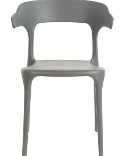 Set di 4 sedie da giardino GUBBIO Grigio