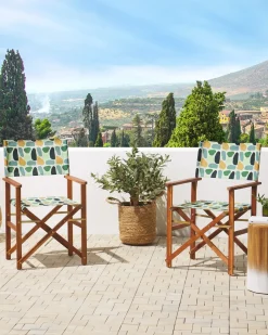 Set di 2 sedie da giardino CINE Legno d'acacia Multicolore