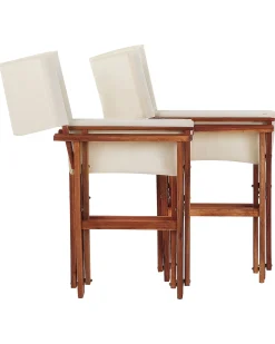 Set di 2 sedie da giardino CINE Legno d'acacia Multicolore