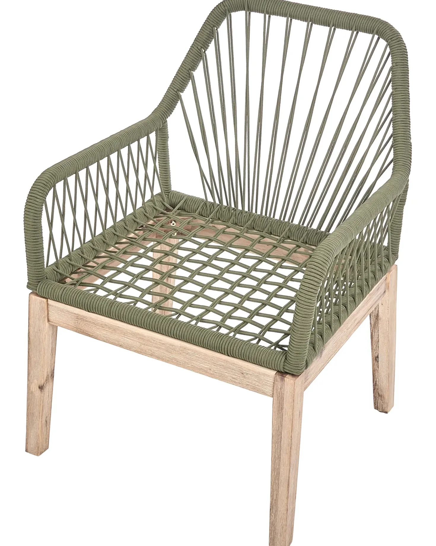 Set di 2 sedie da giardino con cuscini OLBIA Verde oliva