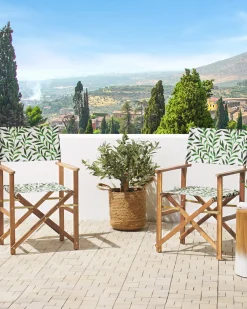 Set di 2 sedie da giardino CINE Legno d'acacia Bianco