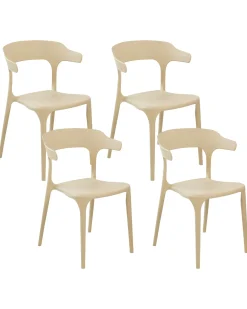 Set di 4 sedie da giardino GUBBIO Beige sabbia