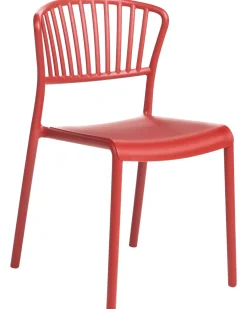 Set di 4 sedie da giardino GELA Rosso