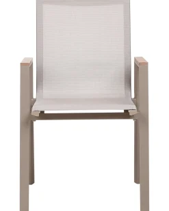 Set di 4 sedie da giardino TIANO Metallo Tortora