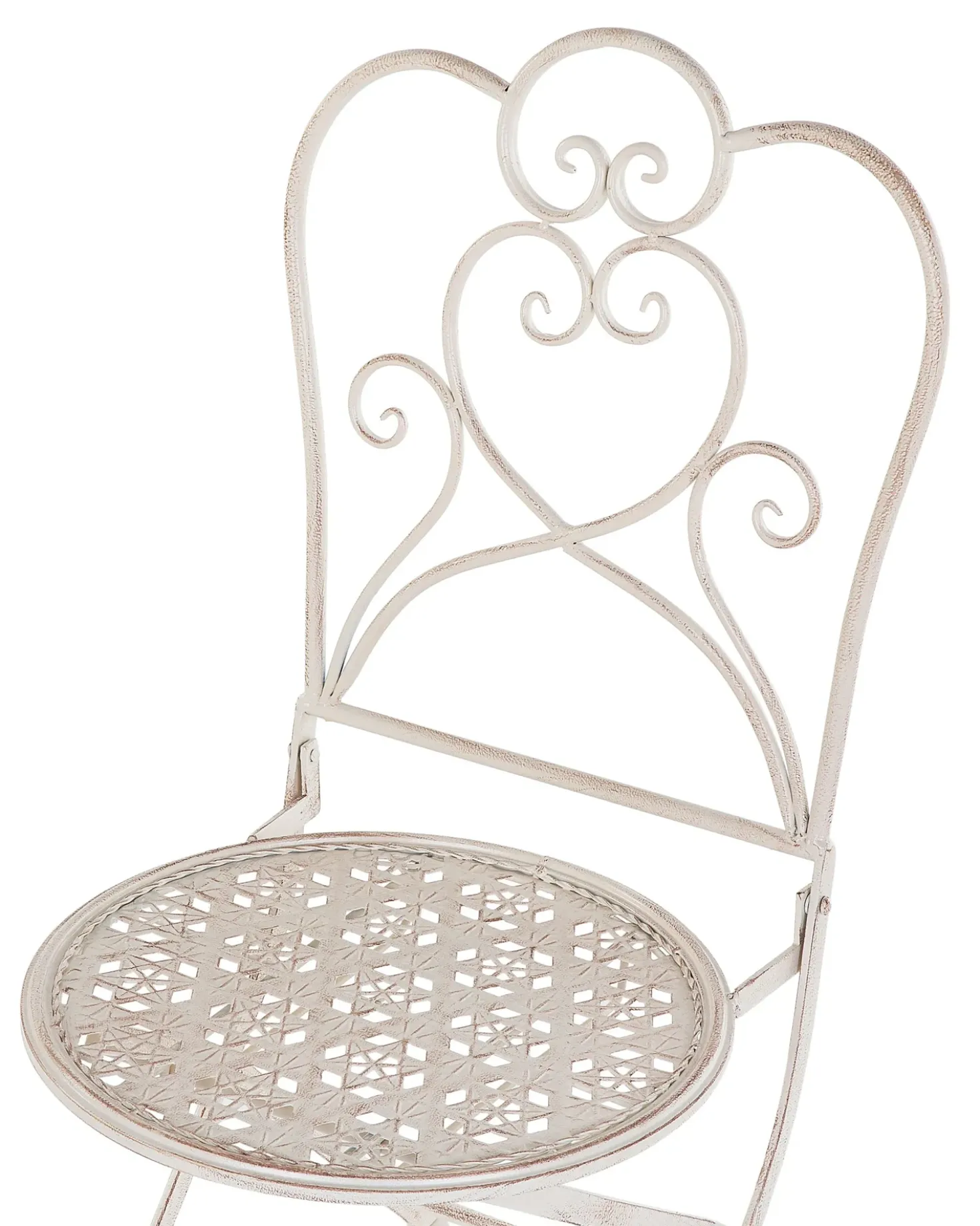 Set di 2 sedie da giardino TRIESTE Pieghevole Metallo Beige chiaro