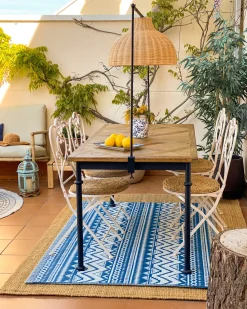 Set di 2 sedie da giardino TRIESTE Pieghevole Metallo Beige chiaro